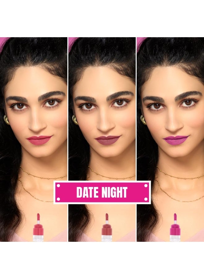 إيل 18 مجموعة أحمر الشفاه Elle18 Lit Lip Stack Date Night - Image 3